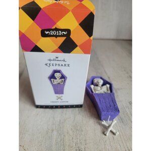 Hallmark creepy coffin ornament Halloween movement